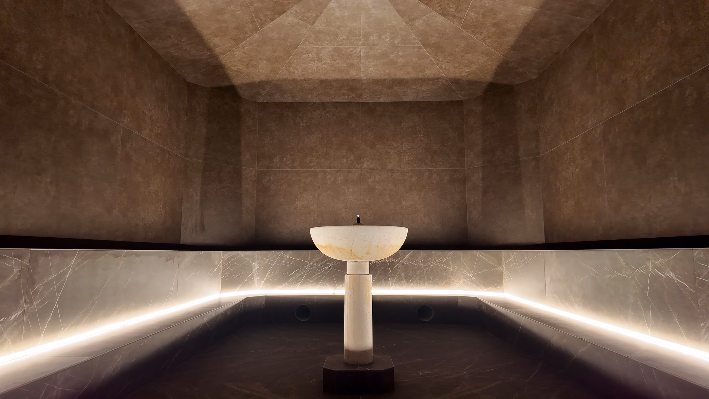 Salle de bain marbre