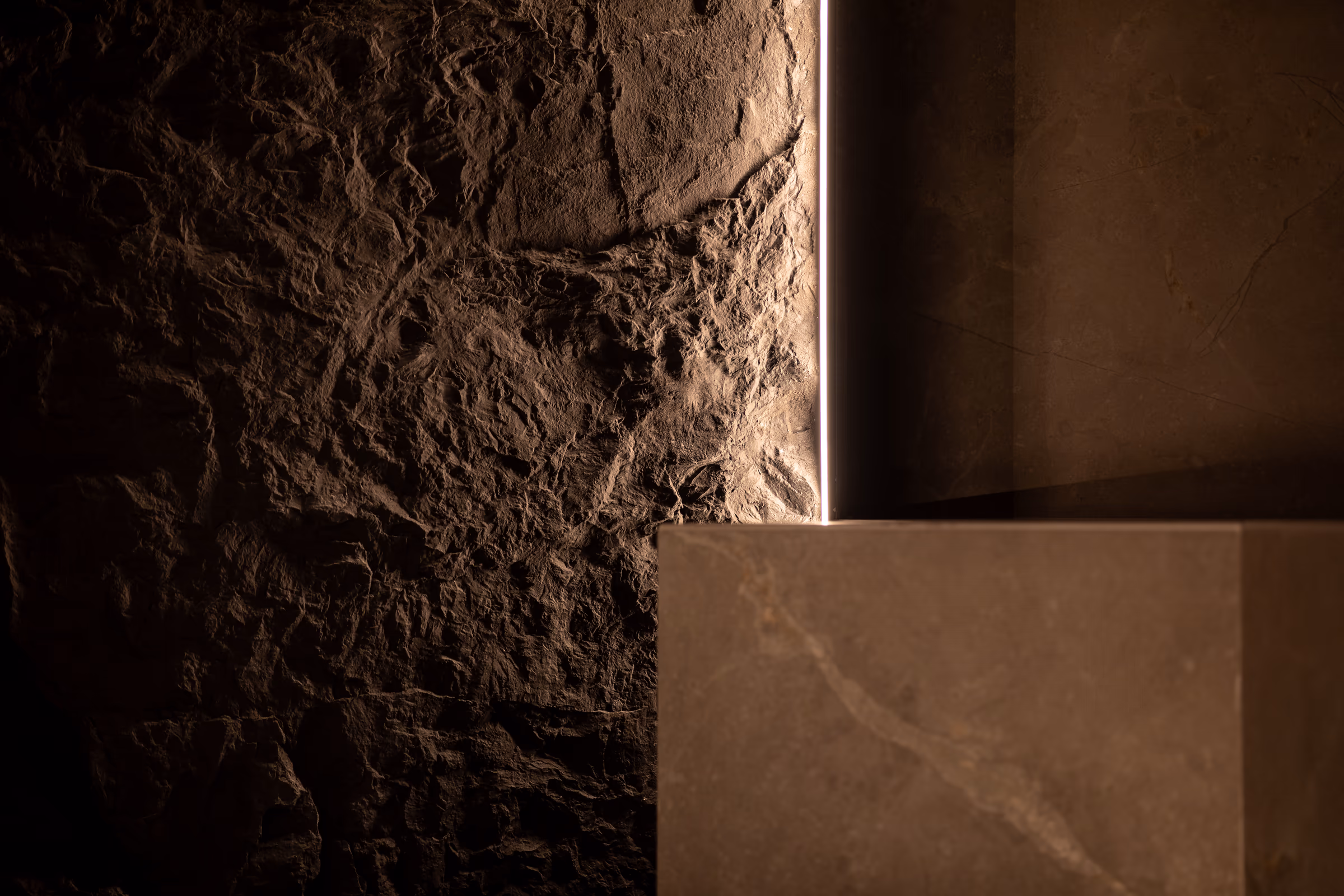 Salle de bain marbre